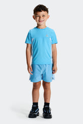 Baby Jongens Peak 2.0 T-Shirt/Korte Broek Set - Blauwe Bloesem/Zalig Blauw