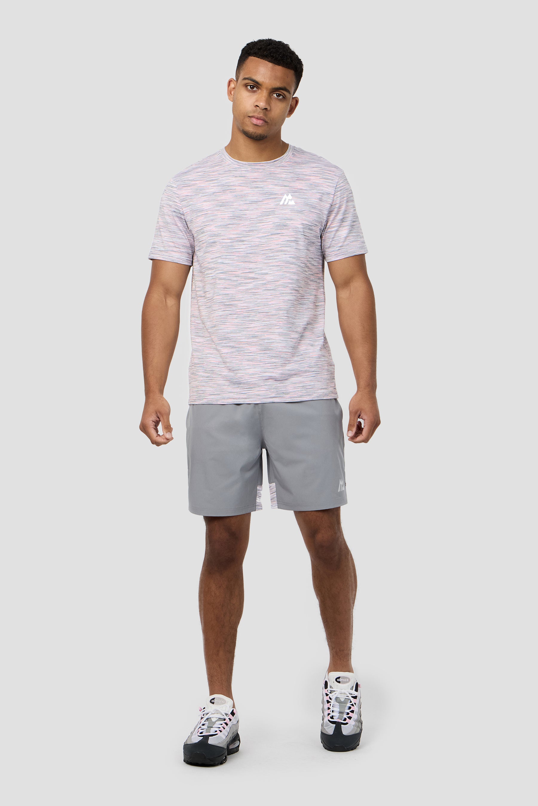 Trail T-Shirt - Grey/Pink/White