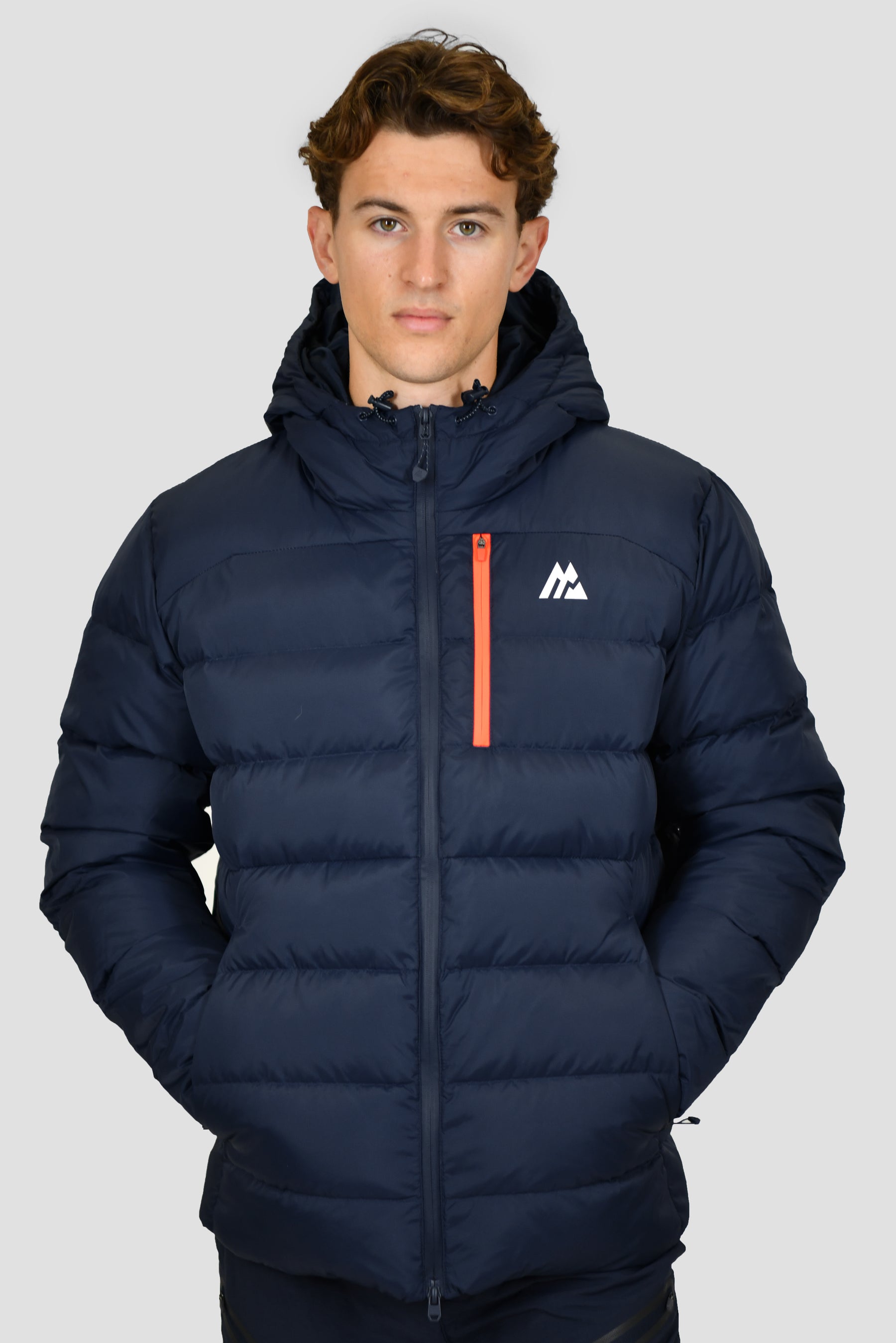 Polar Down Jacket - Midnight Blue/Fiery Orange