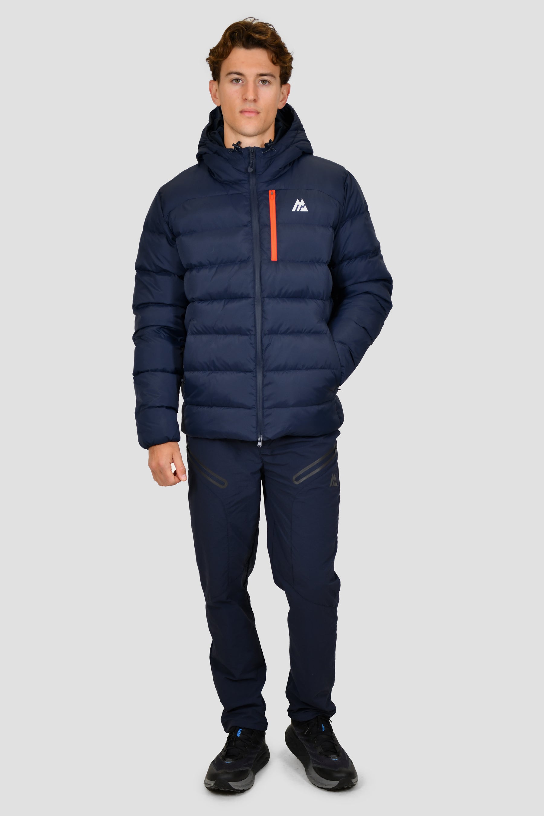 Polar Down Jacket - Midnight Blue/Fiery Orange