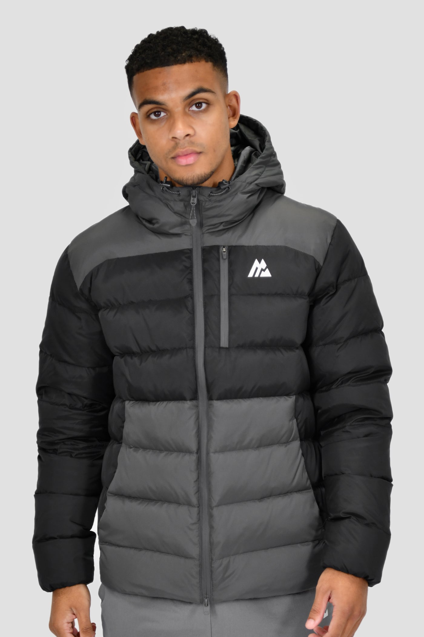 Men's Polar Down Jacket - Black/Asphalt