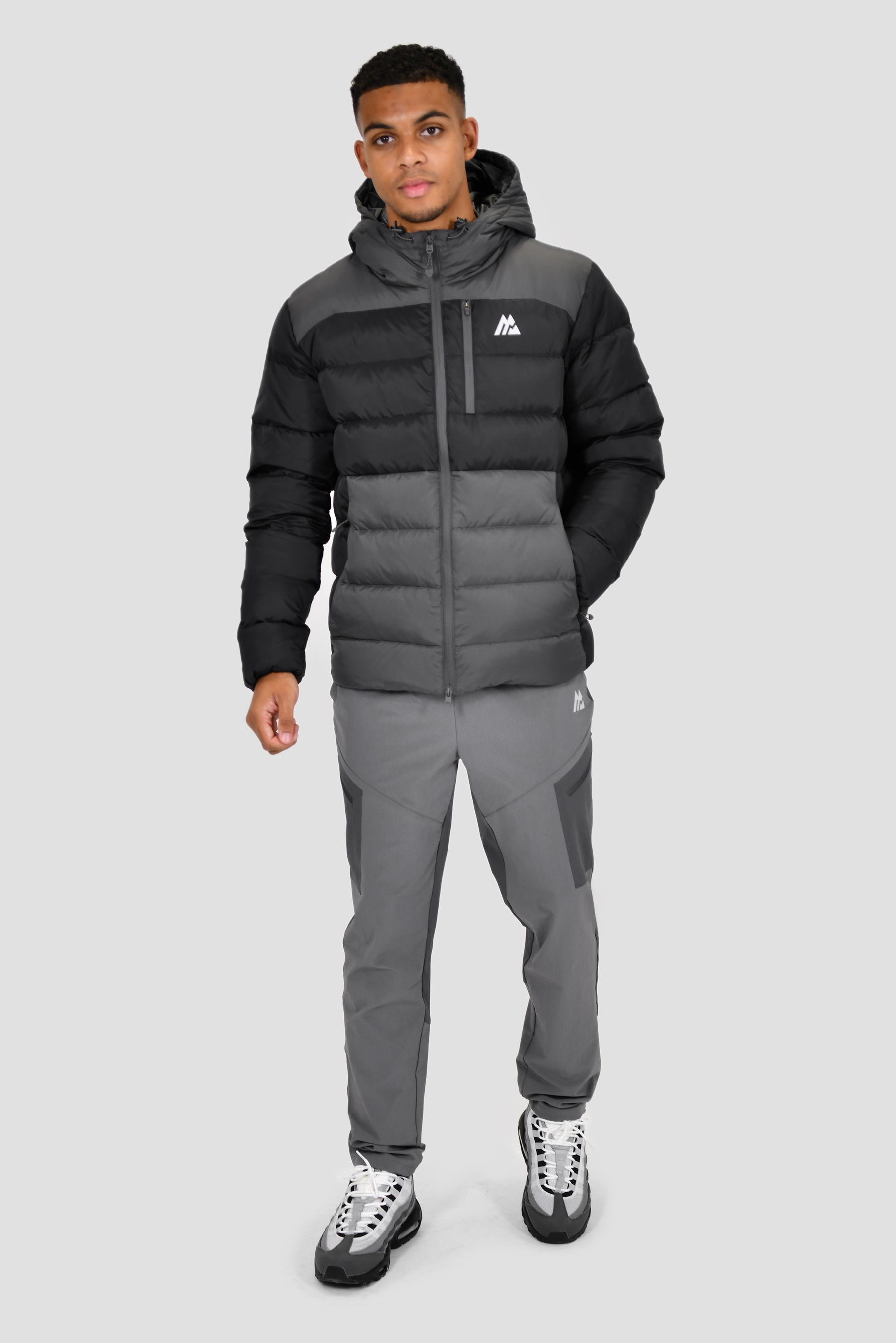 Men's Polar Down Jacket - Black/Asphalt