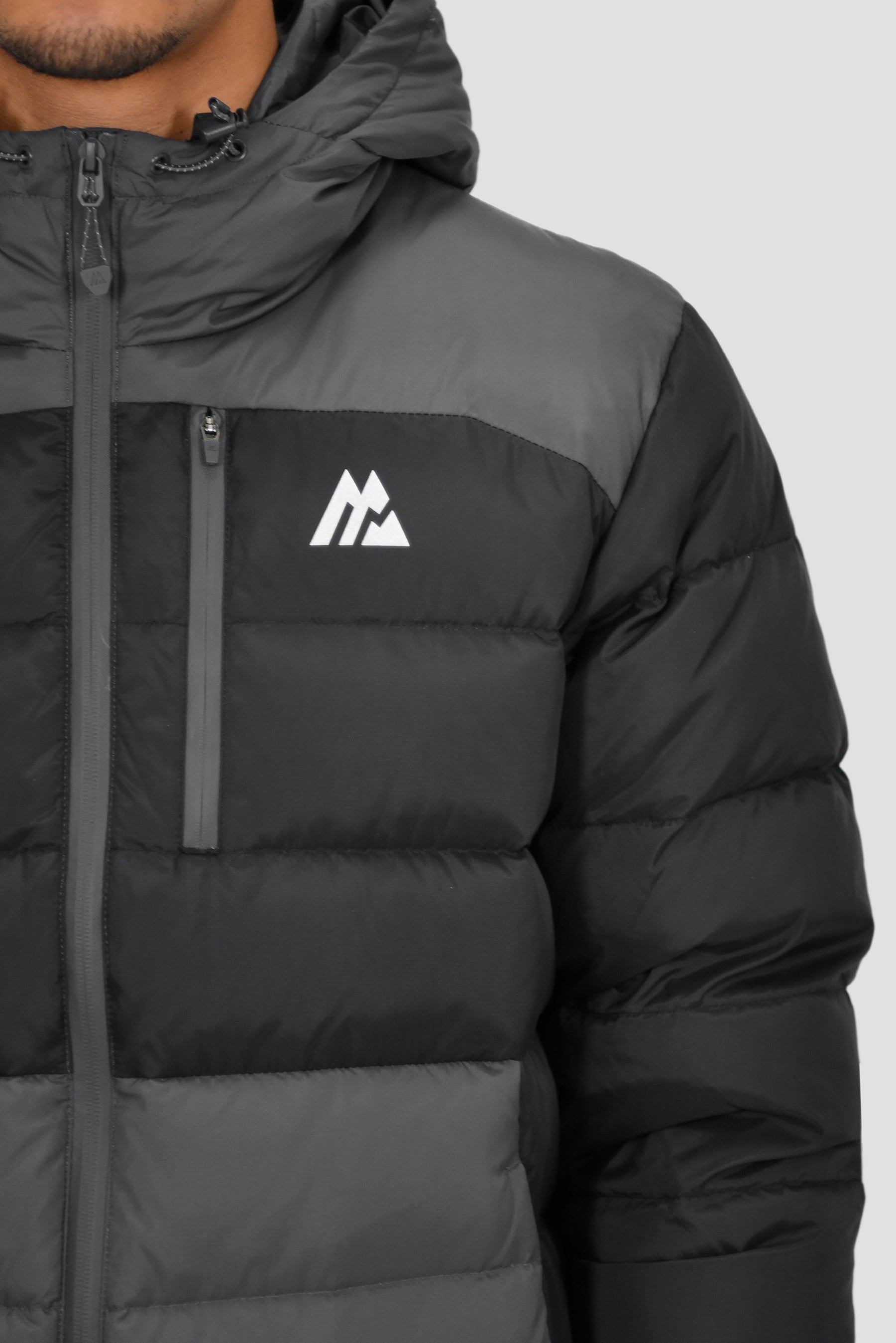 Men's Polar Down Jacket - Black/Asphalt