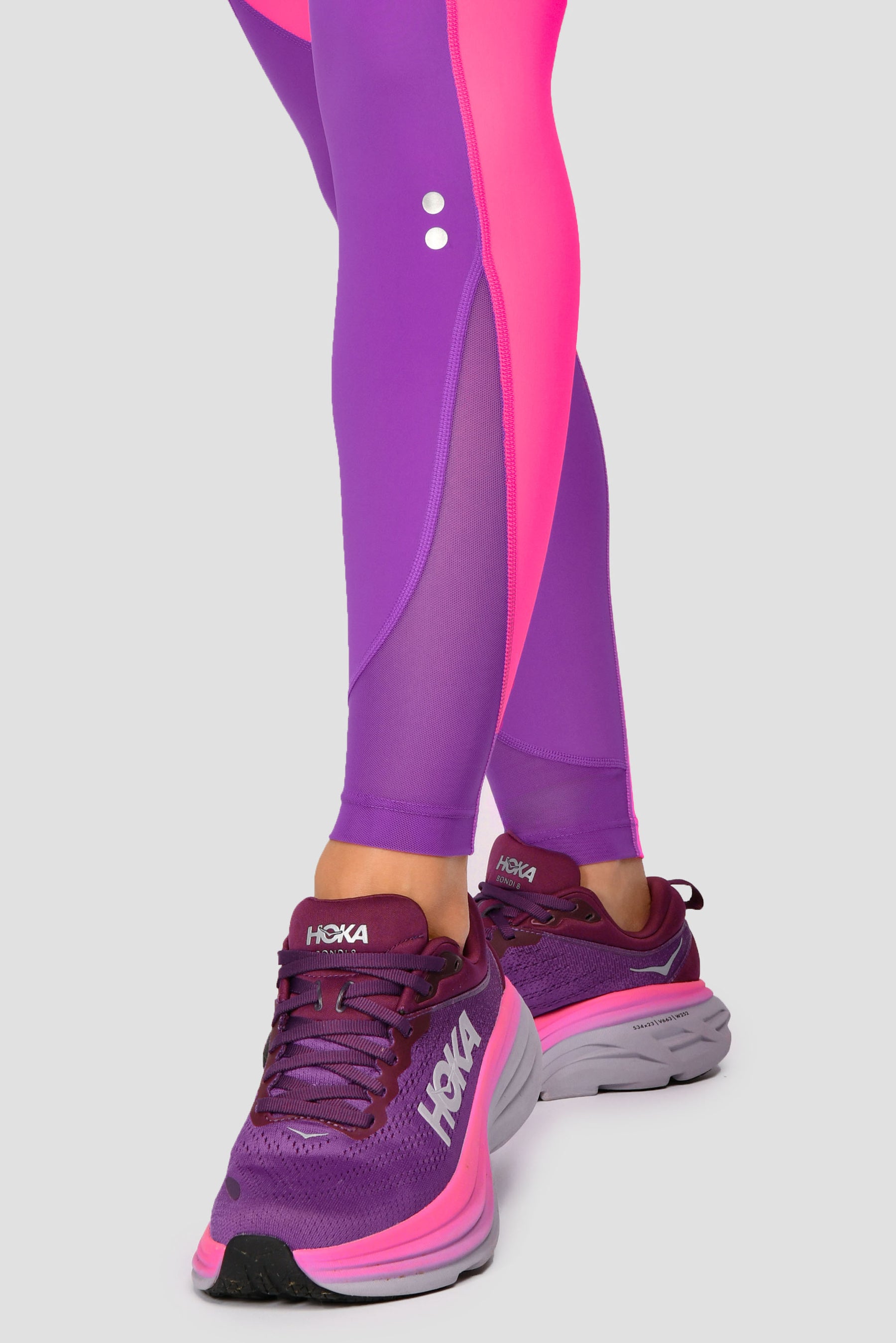 Power Panelled Legging - Electric Purple/Pink