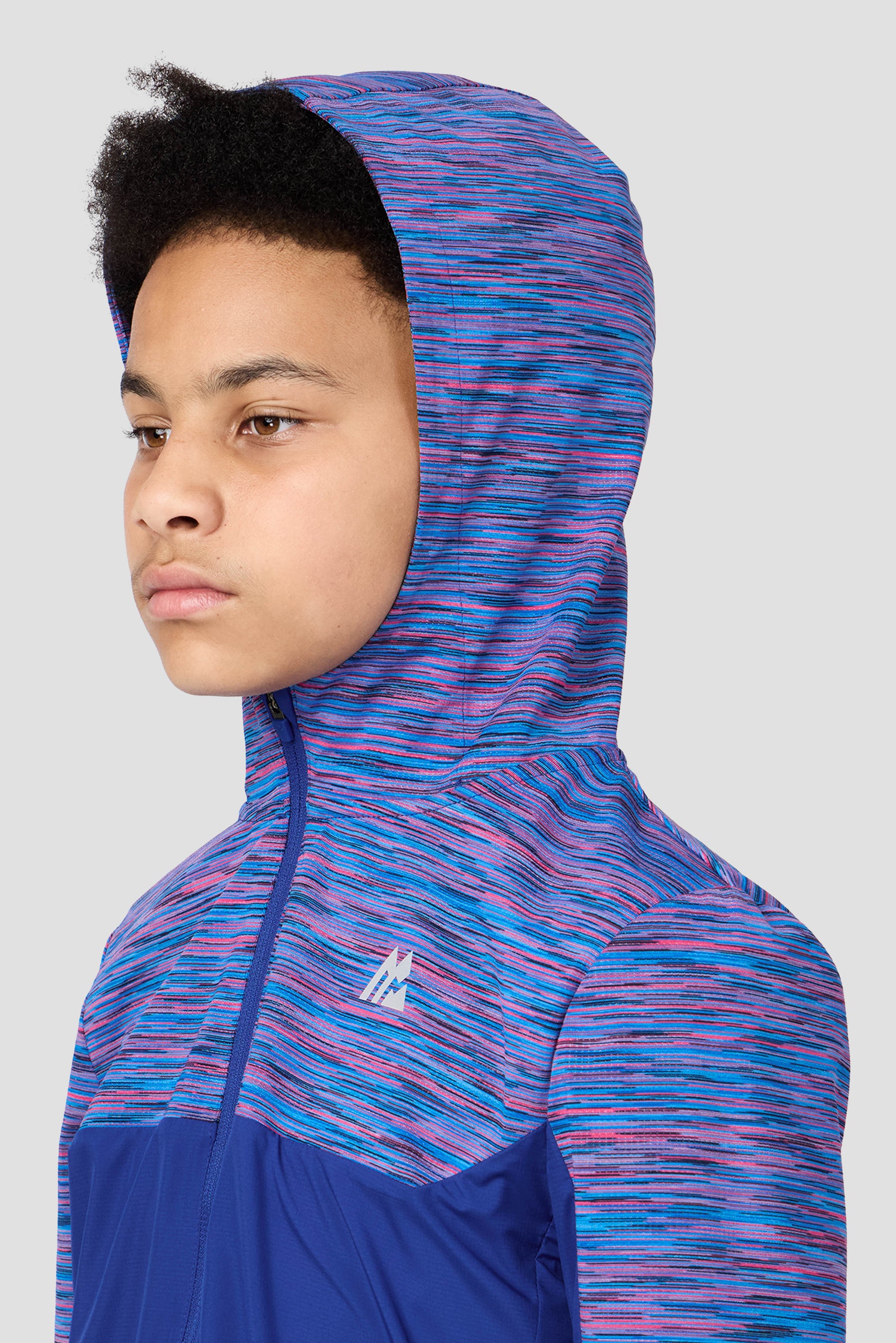 Boys Trail Windbreaker - Blue/Navy/Pink