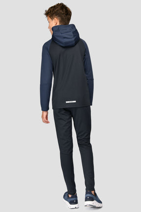 Junior Pace Hooded Tracksuit - Midnight Blue/Space Blue