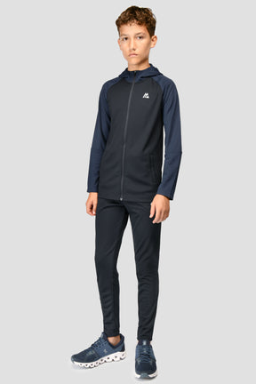 Junior Pace Hooded Tracksuit - Midnight Blue/Space Blue