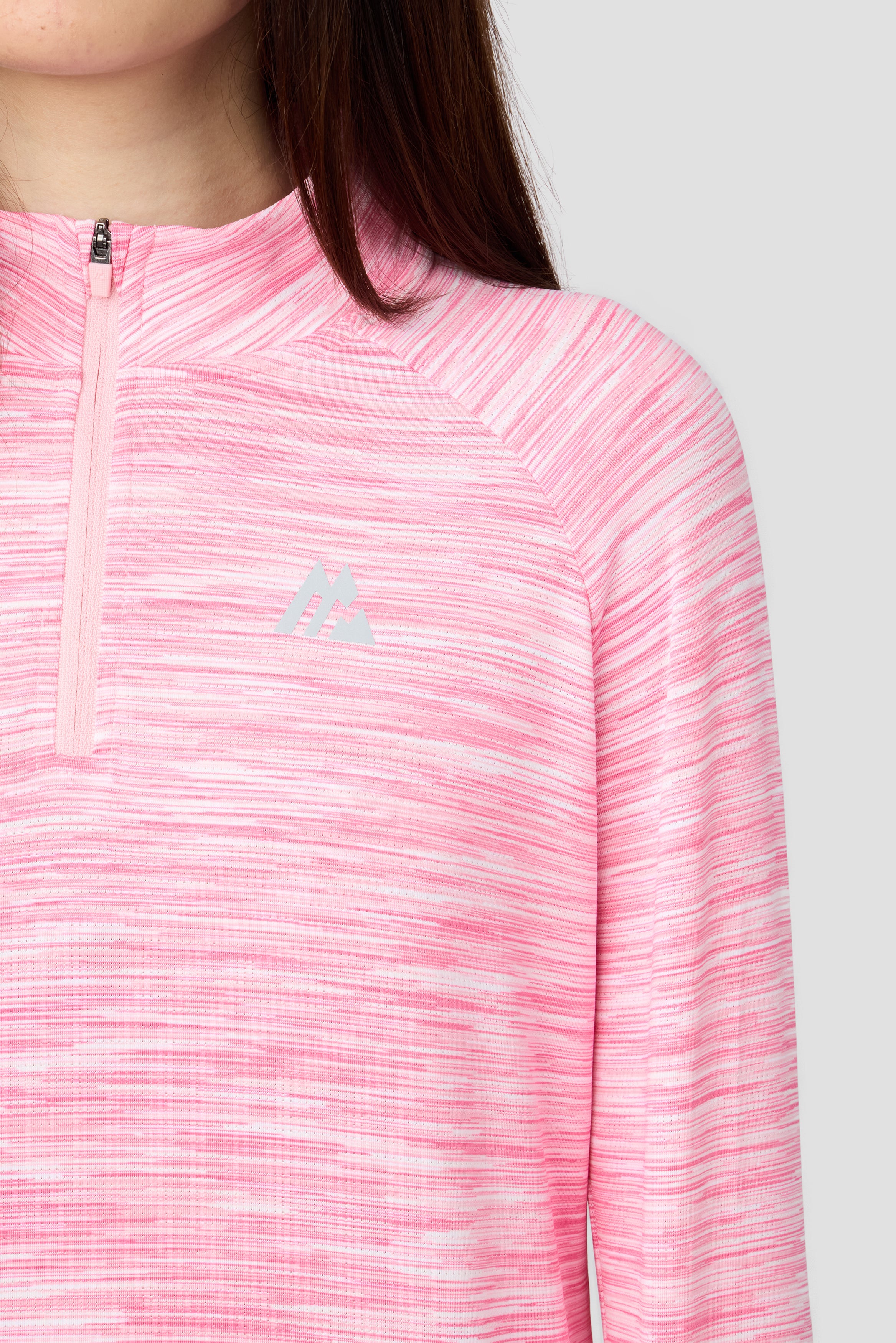 Girls Trail 1/4 Zip Pink Blossom | Montirex Sportswear Clothing