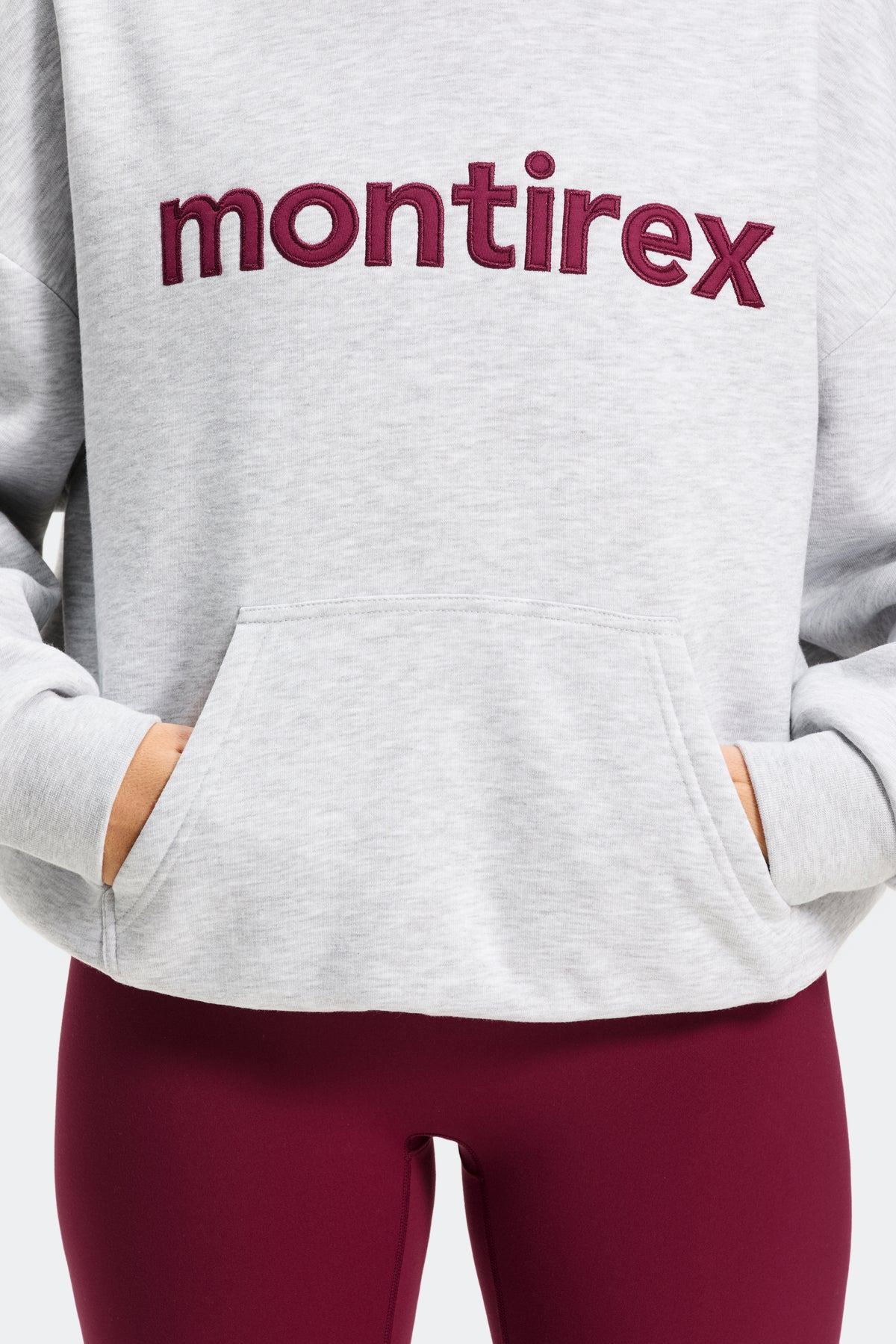 Wordmark Hood - Grey Marl