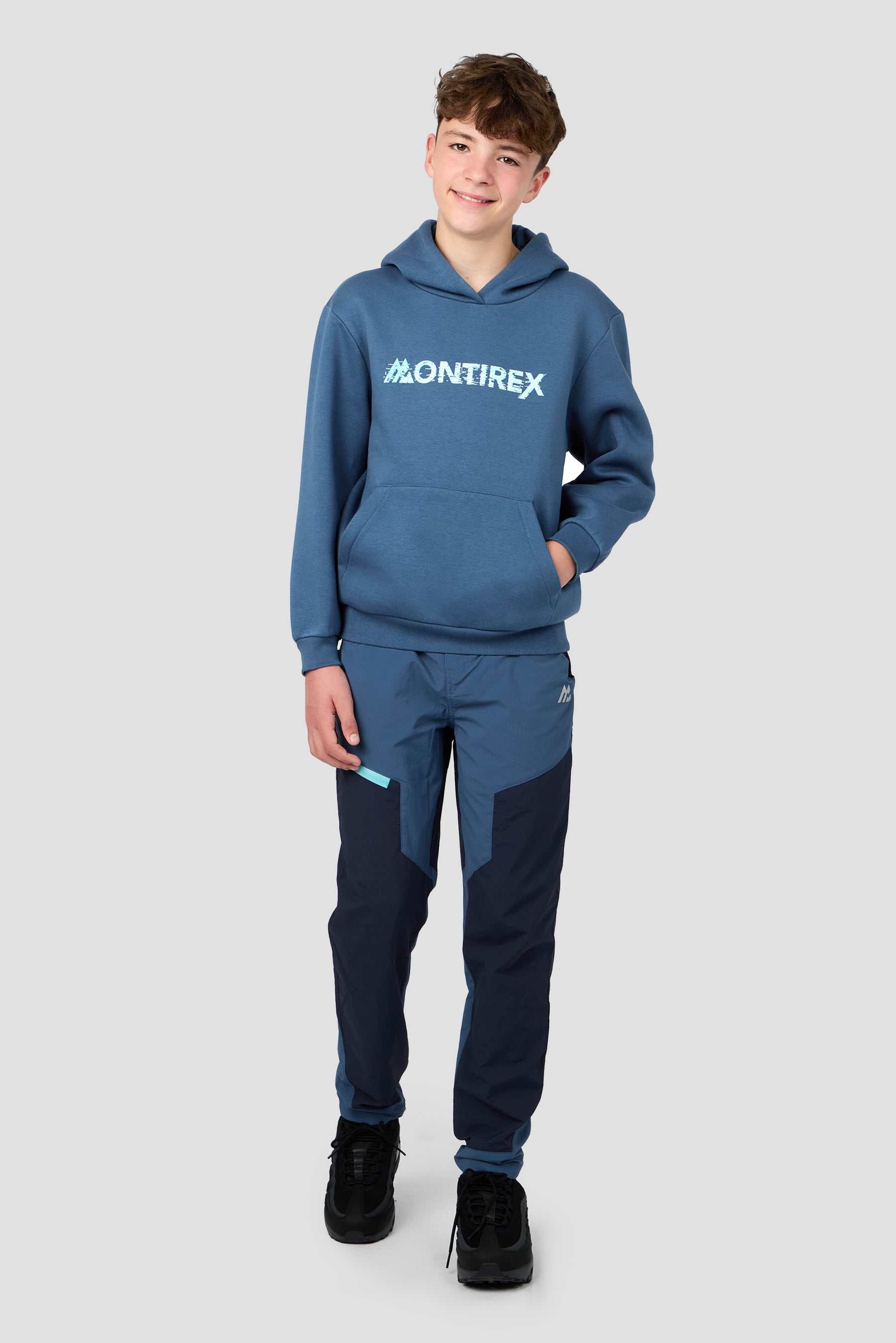 Boys Reboot Graphic Hood - Naval