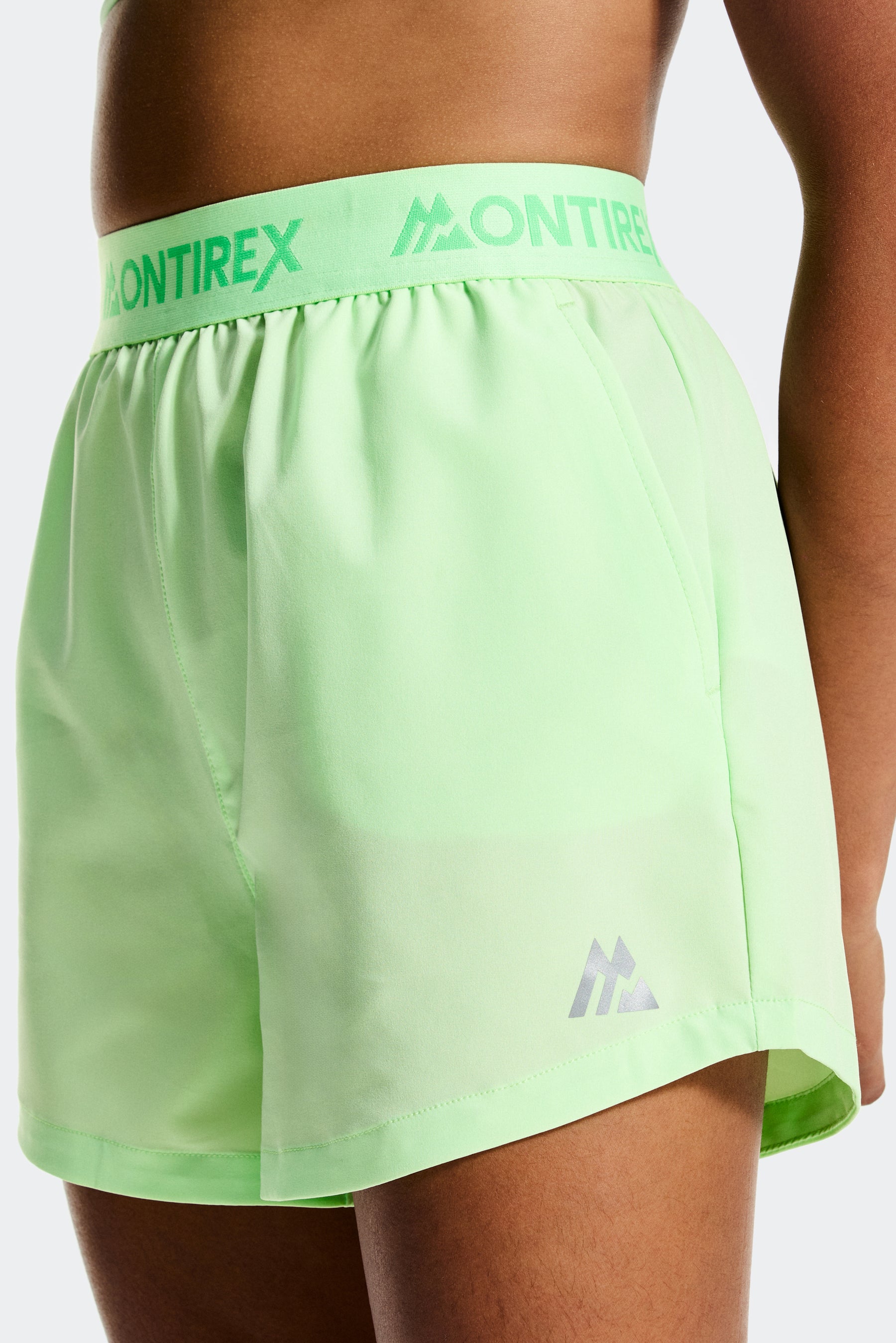 Girls Icon Woven Short - Matcha Green