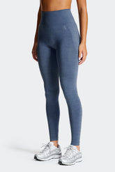 Trail Seamless Legging - Greyed Indigo Marl