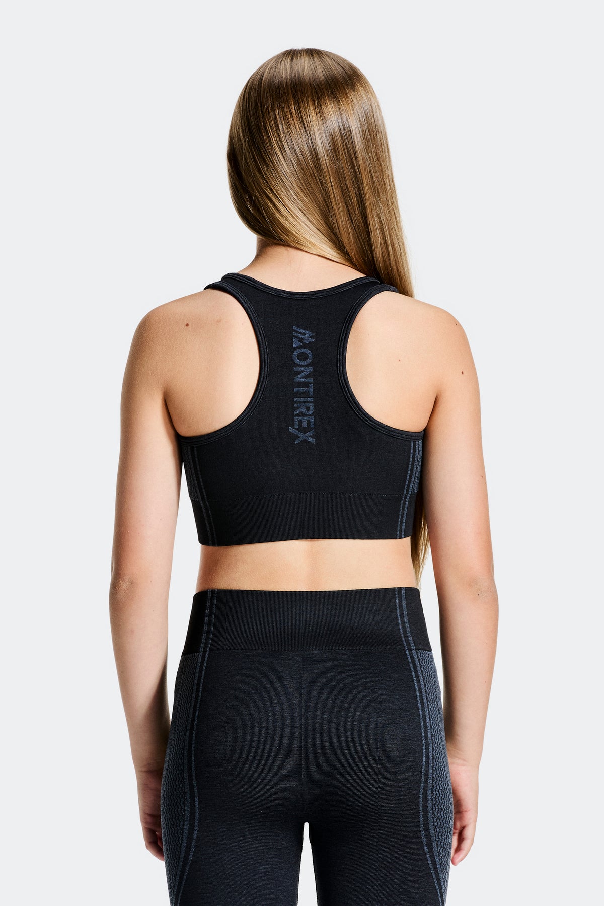 Girls Harmony Bra - Black/Cadet Grey
