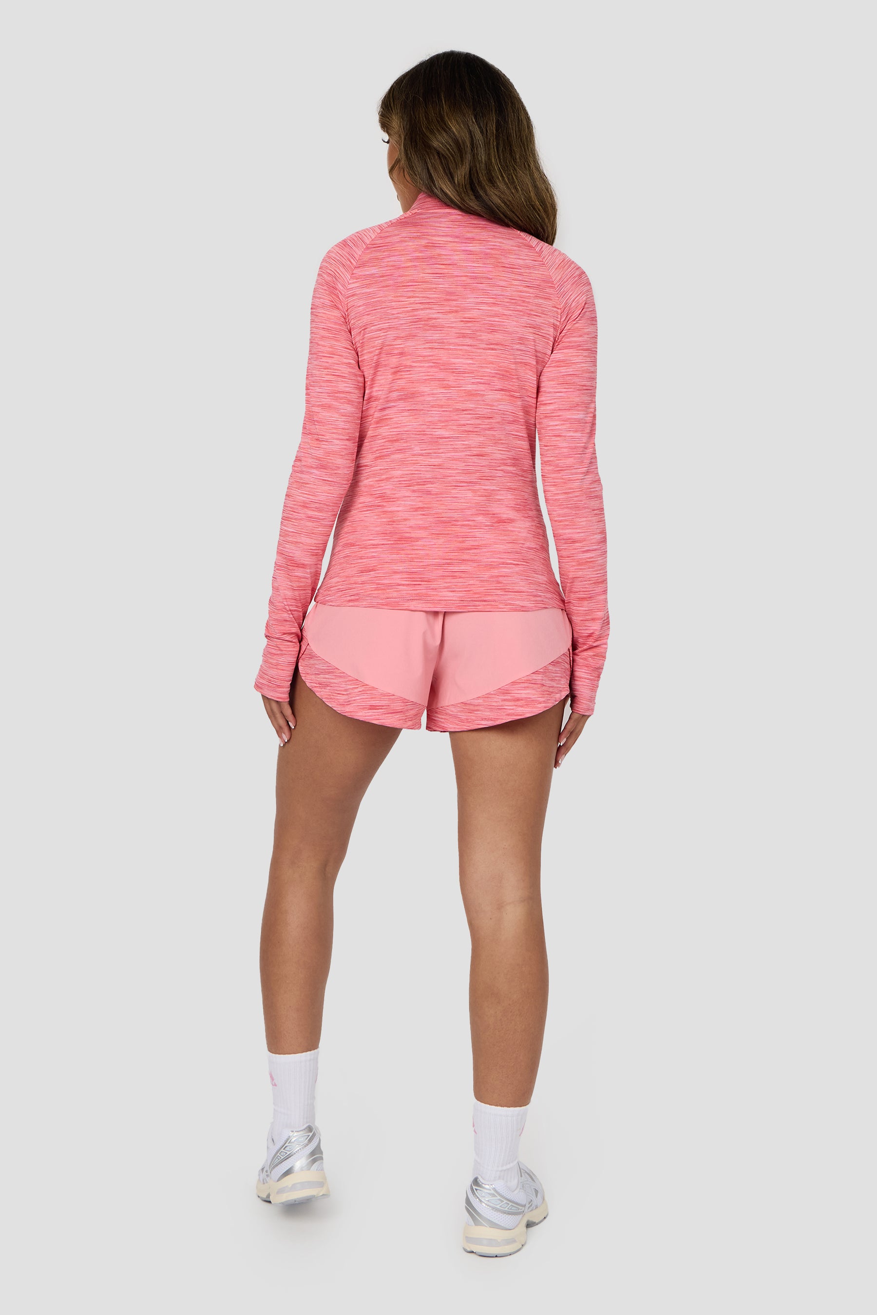 Trail 1/4 Zip - Pink/Orange Multi
