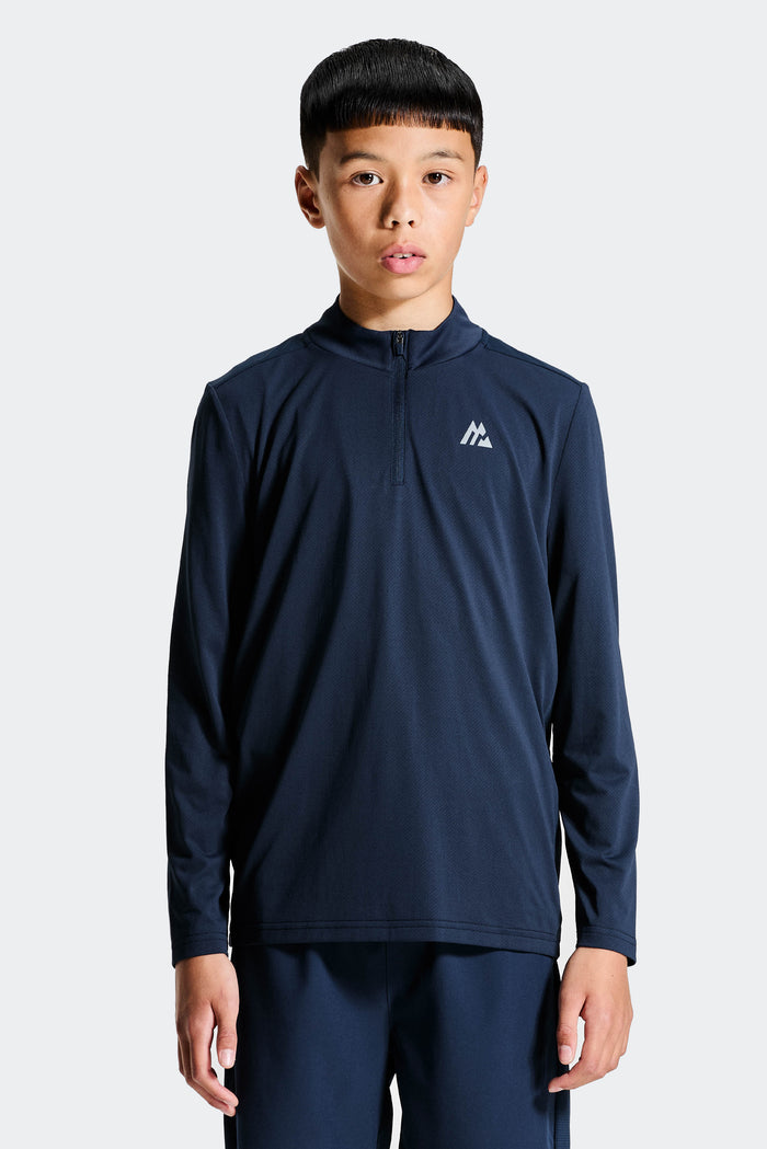 Boys Delta 1/4 Zip - Midnight Blue