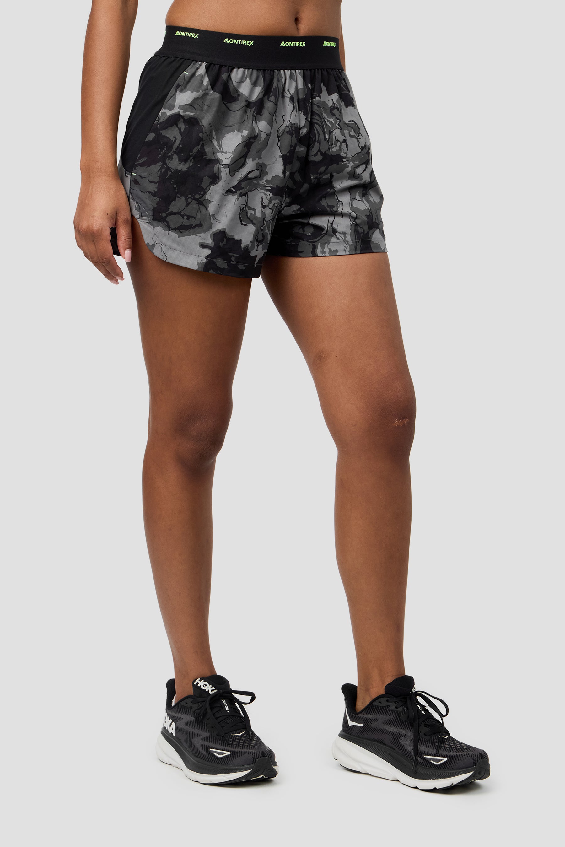Fusion Print Short - Black/Winter Sky