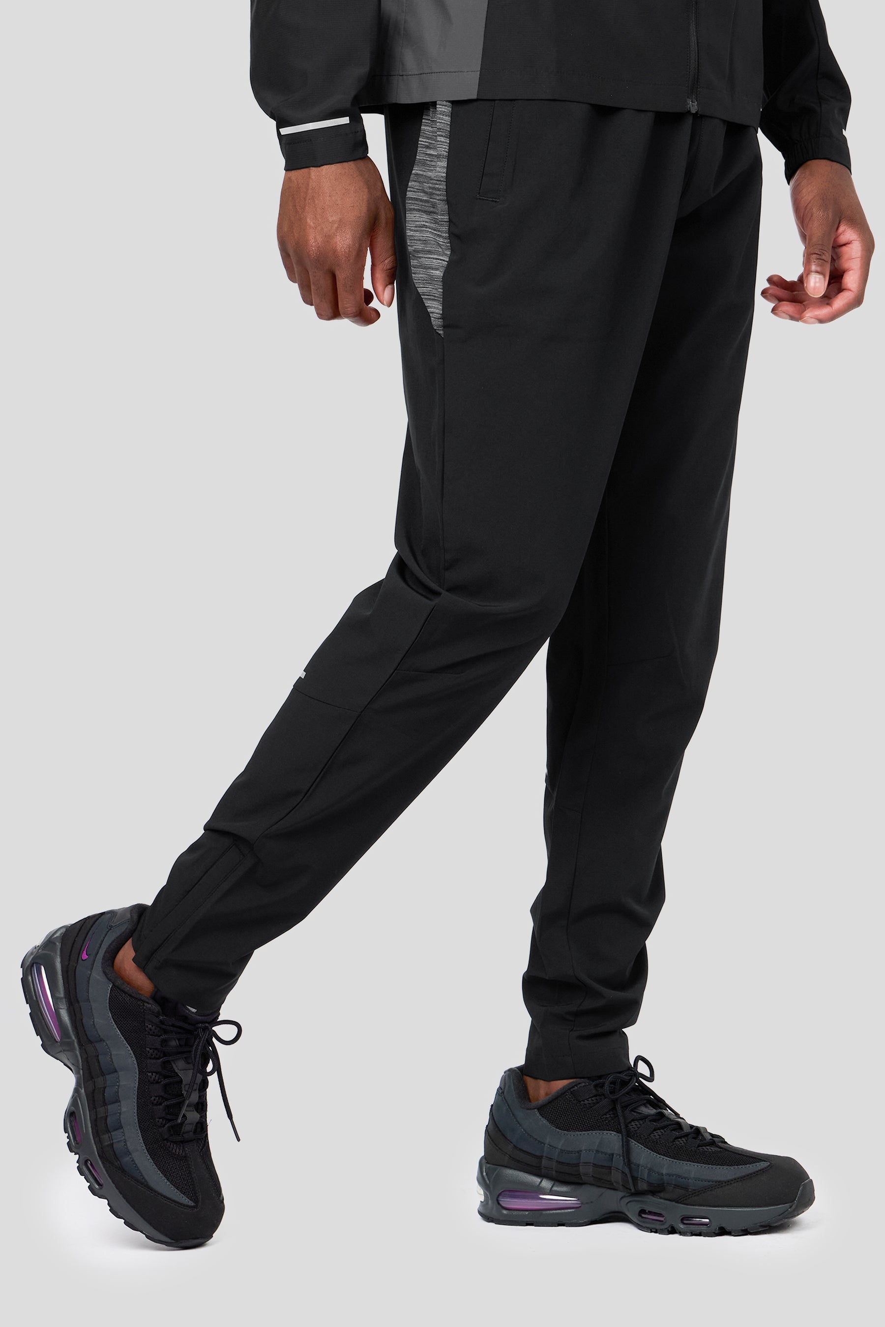 Trail Panel Running Pant - Black/Grey