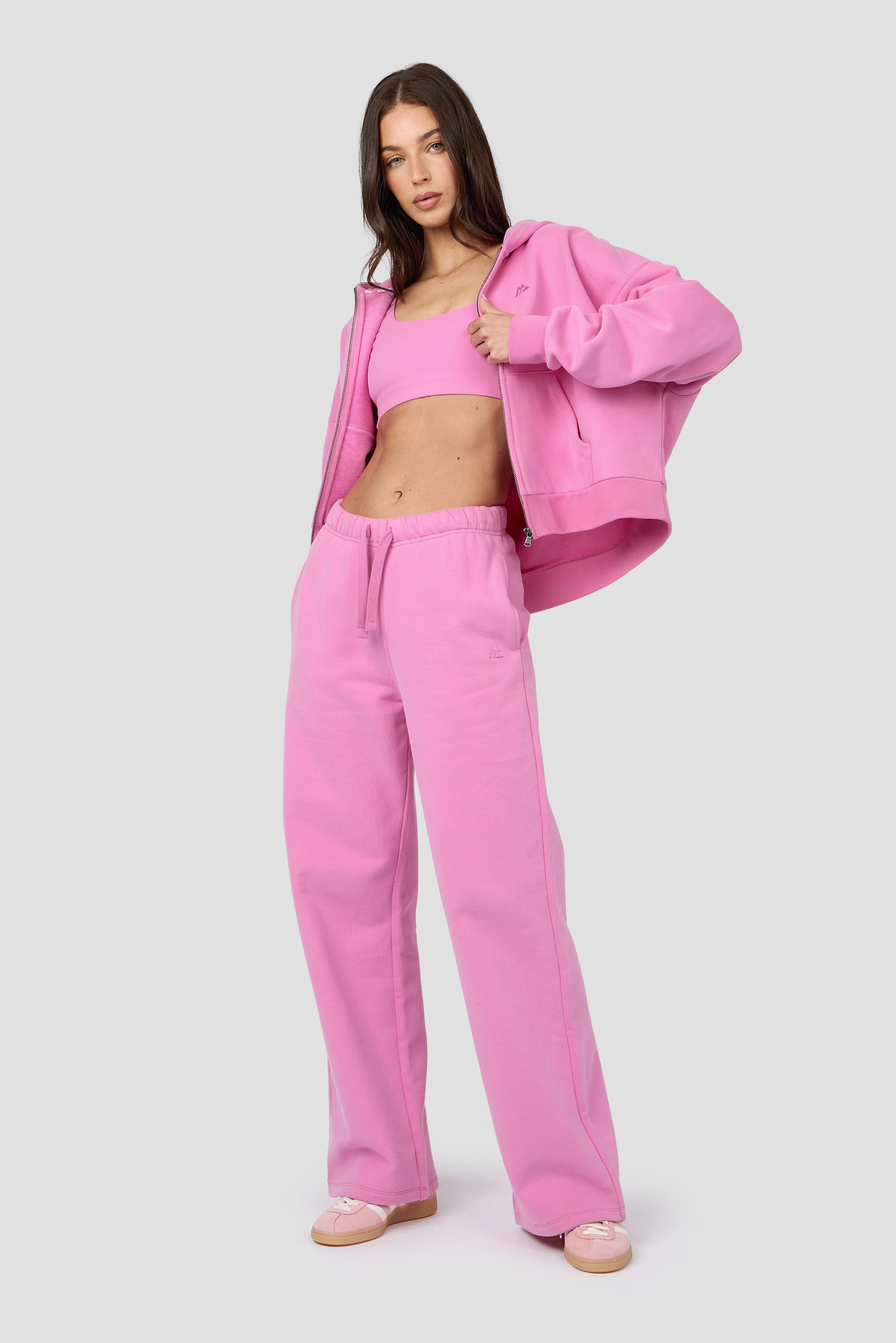 Form Full Zip Hood Sugar Pink | Montirex Sportswear Gymwear