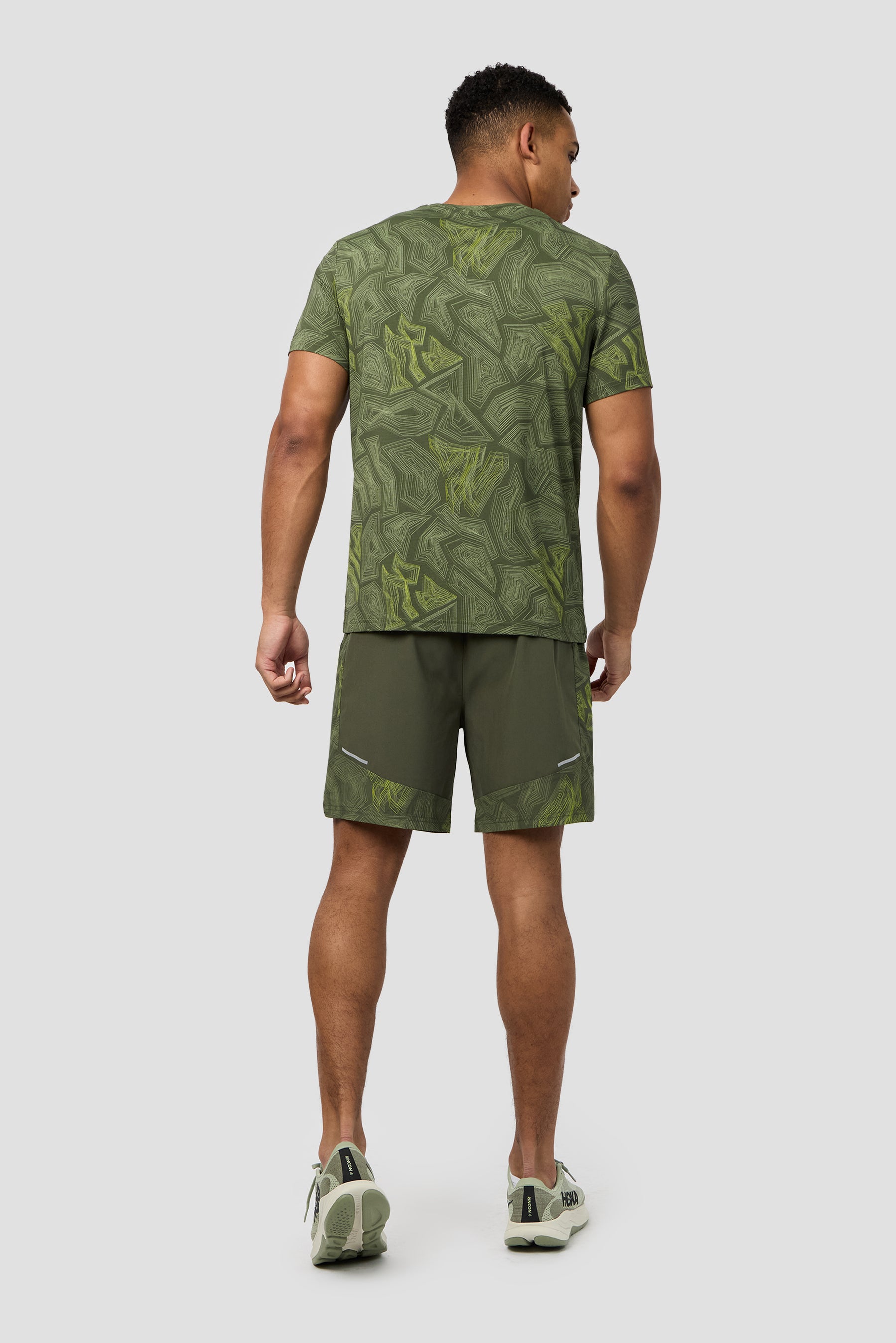 Geo M Print T-Shirt - Elm