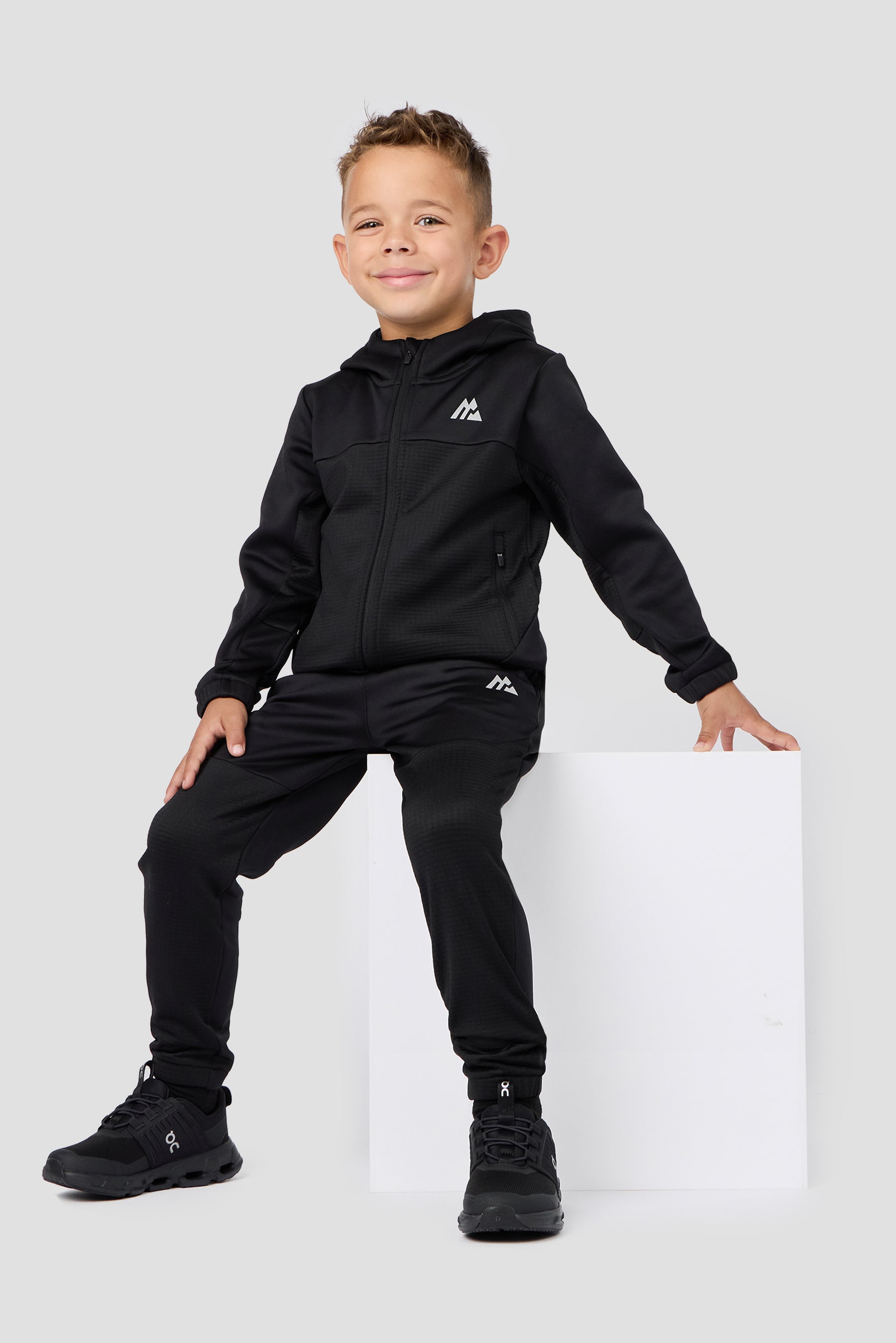 Infant Boys Latitude 2.0 Hood/Jogger Set - Black 