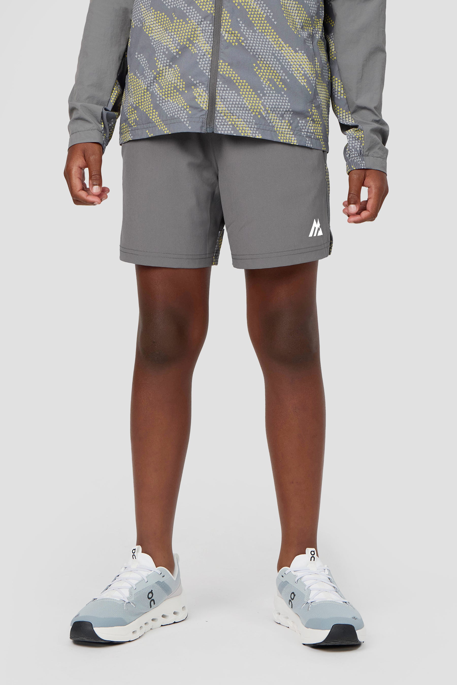 Boys Thera Short - Cement Grey/Platinum Grey/OG Neon