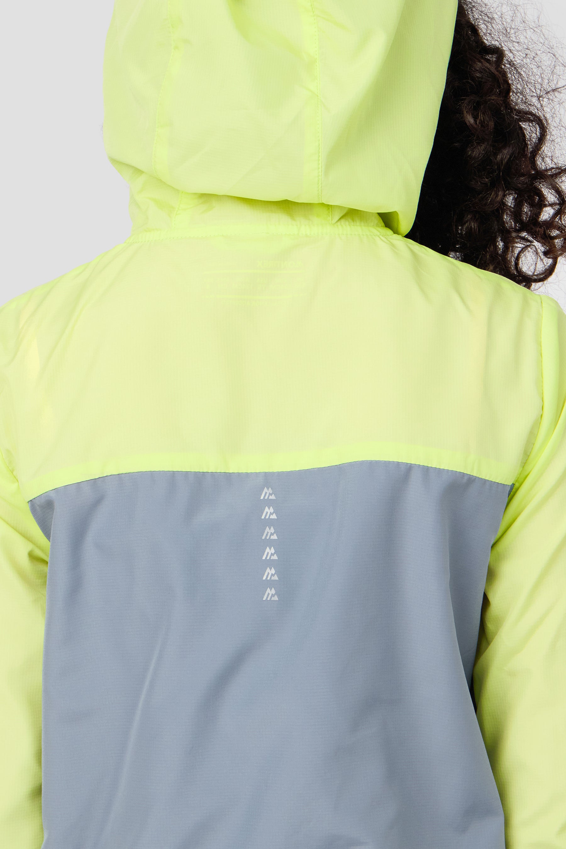 Girls Pace 2.0 Windbreaker - Citrus/Cadet Grey