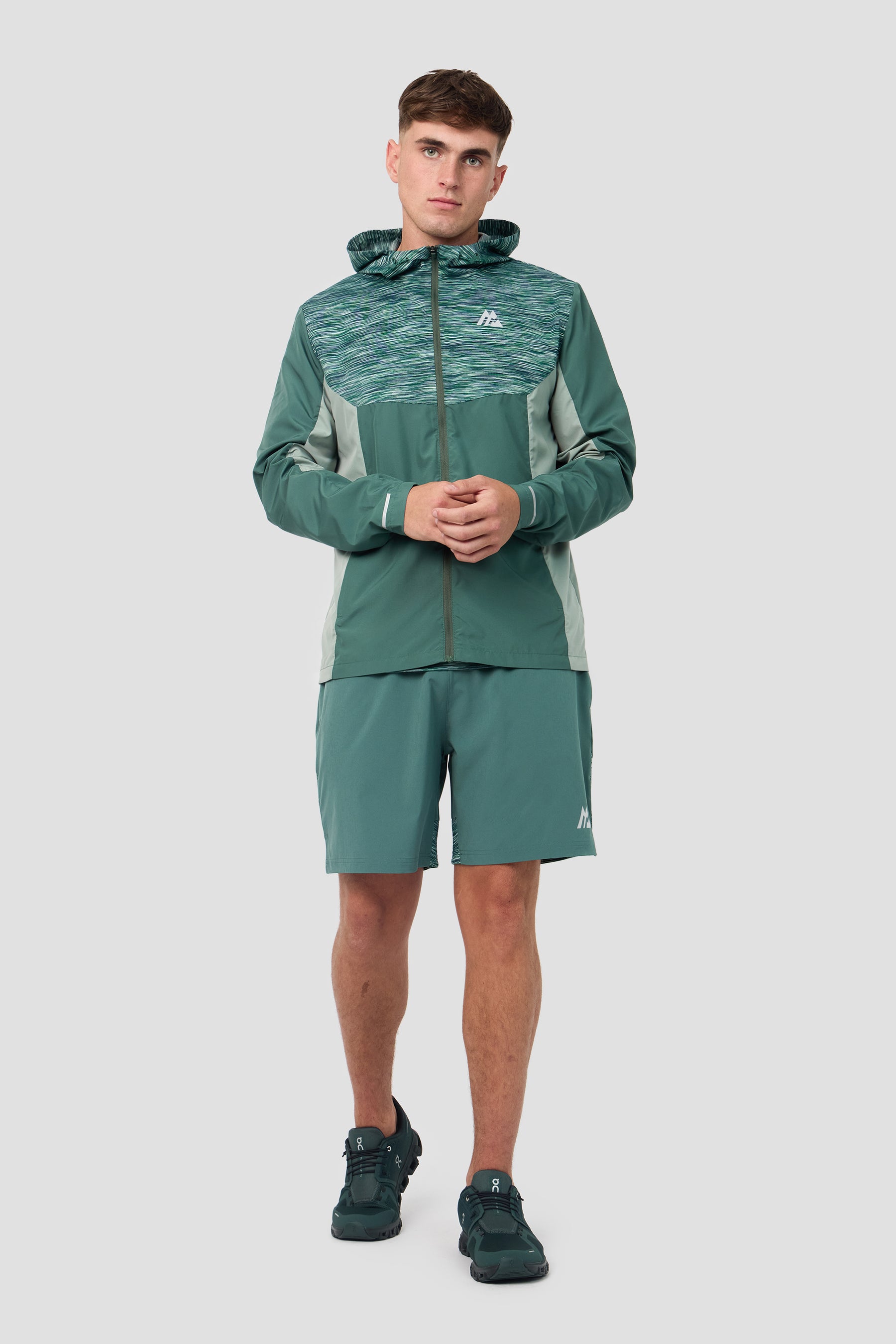 Trail Windbreaker - Green/Blue