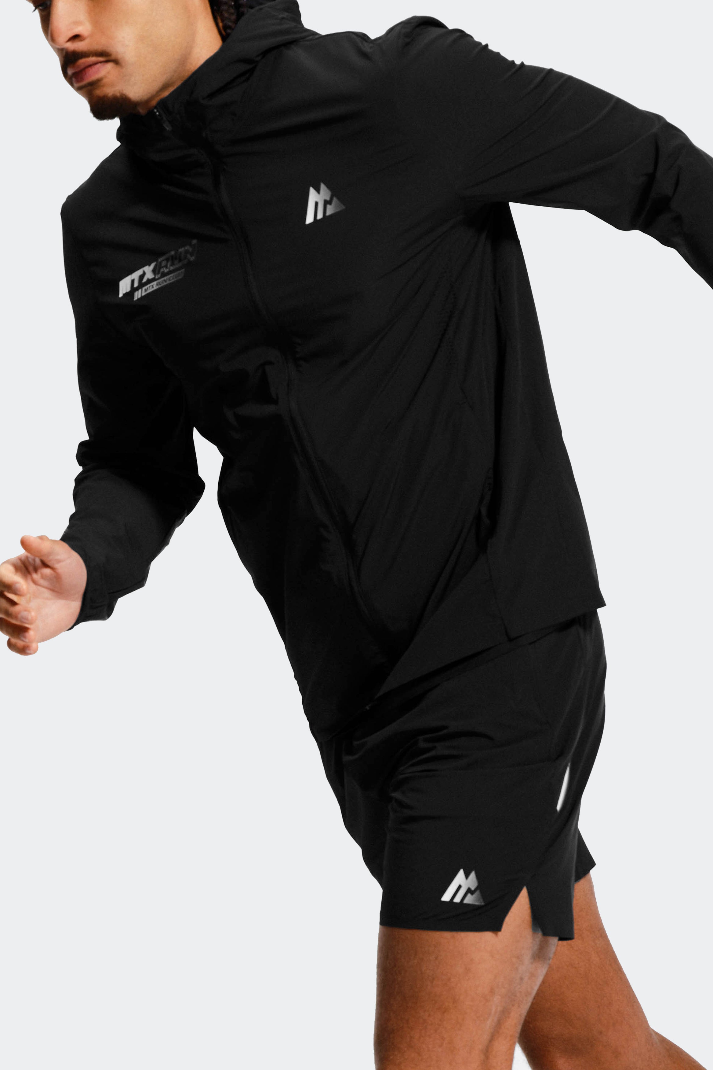 RIZE WINDBREAKER_Black Mサイズ MTX Run Vertex Windbreaker Black | Montirex Sportswear Gymwear