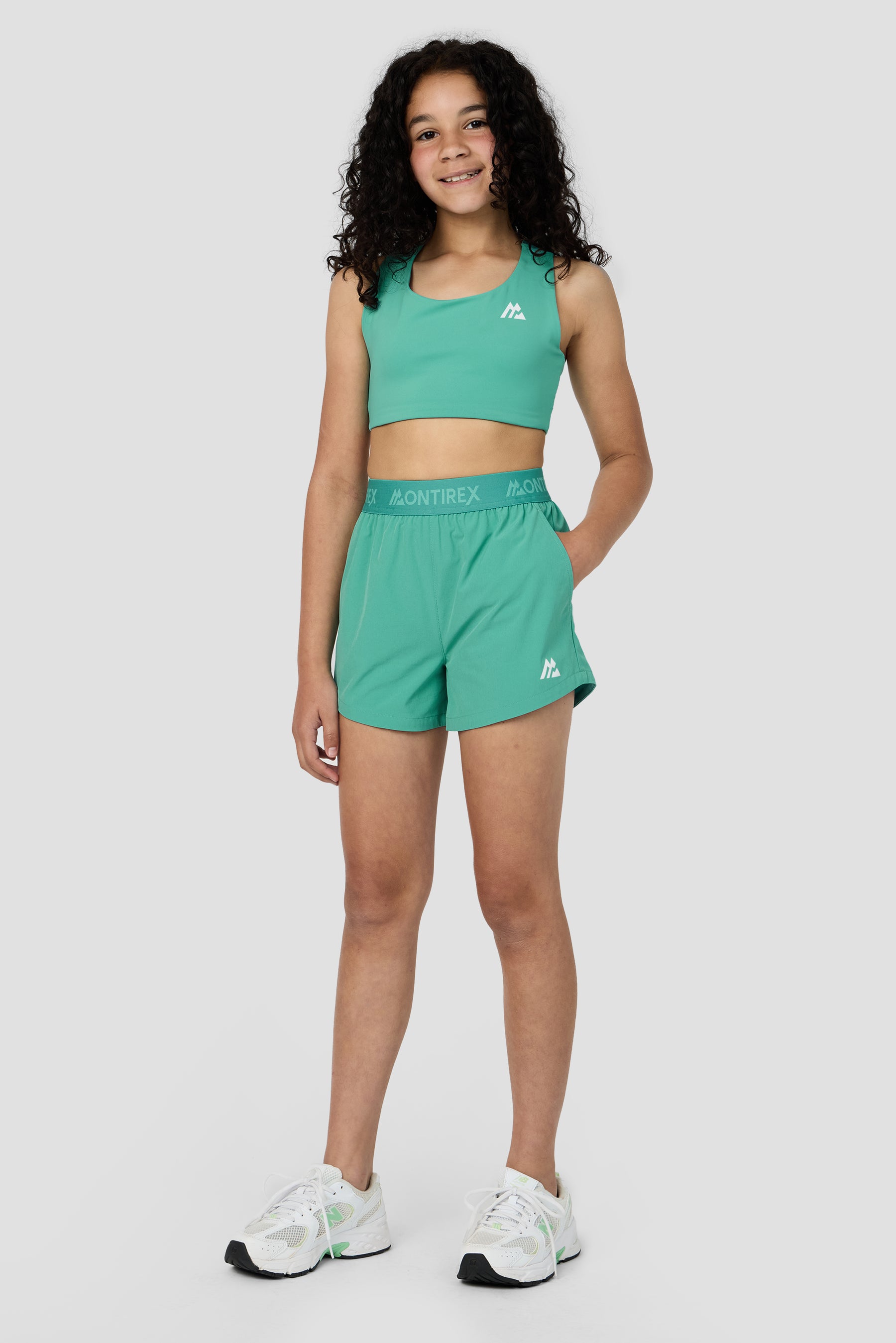 Girls Icon Short - Mineral Green