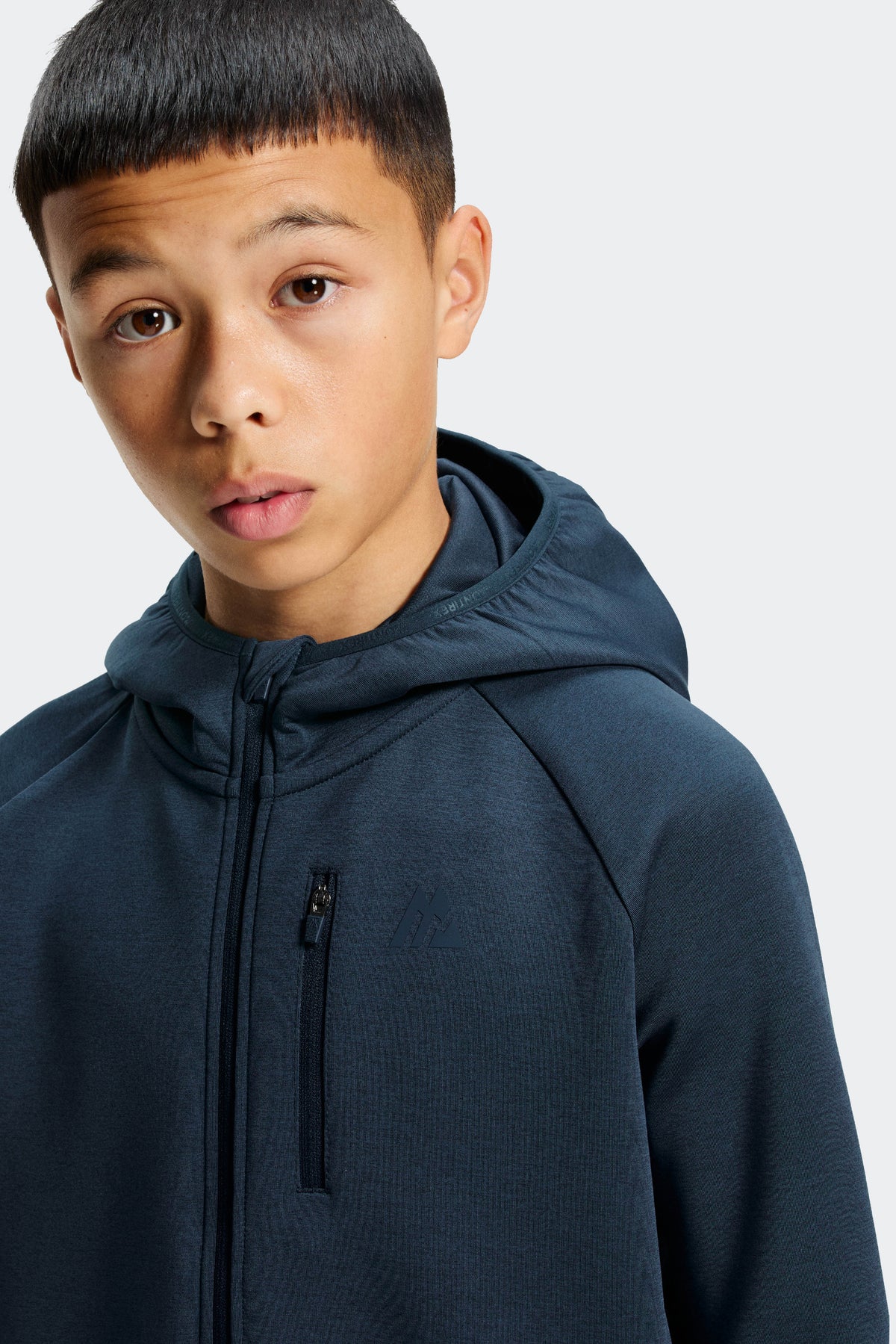 Boys Reset Hoodie - Navy Shadow Marl