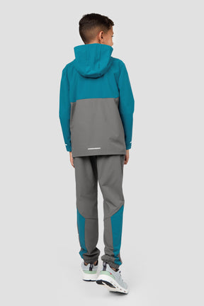 Boys Trek Tech Jacket - Duck Blue/Cement Grey