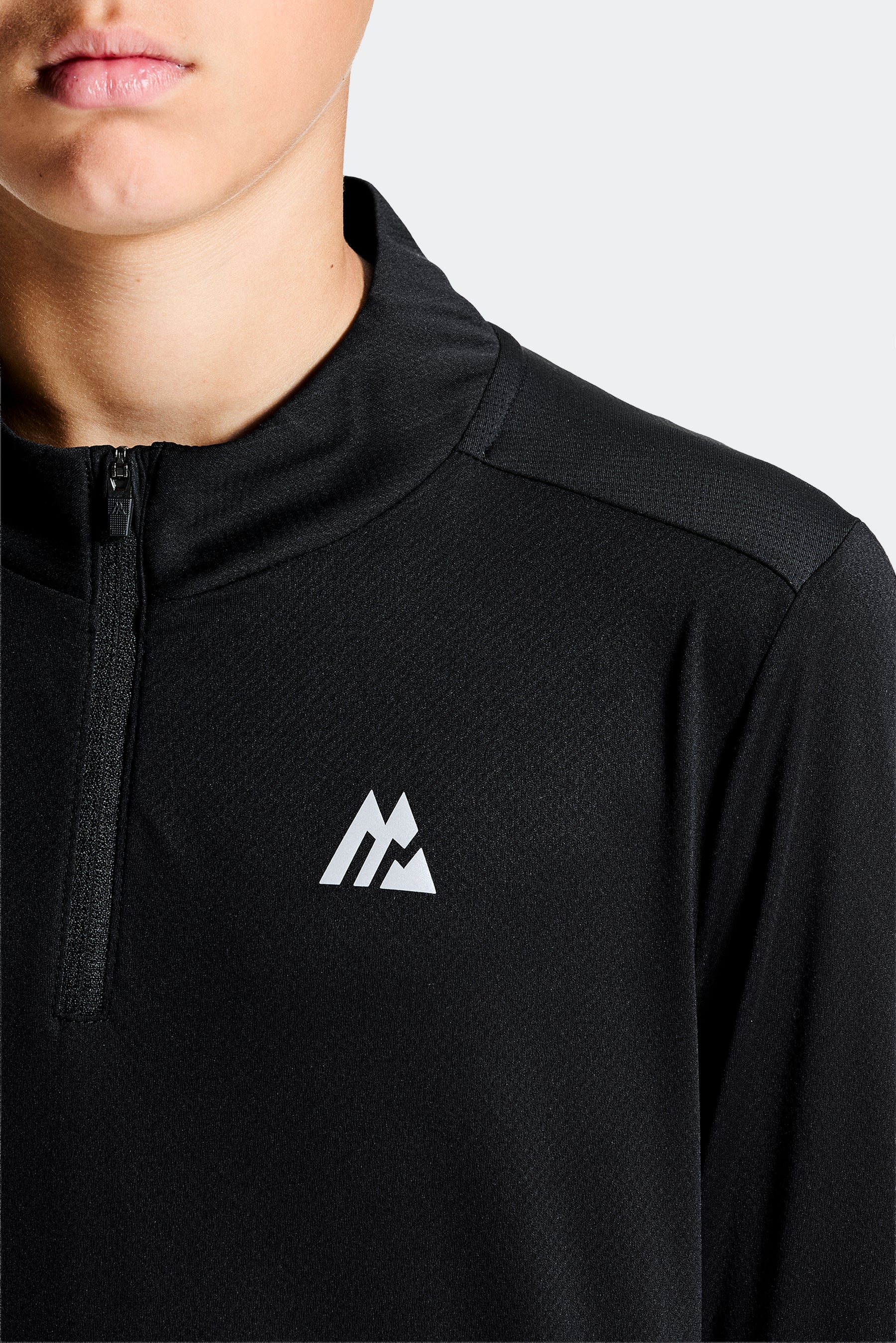 Boys Delta 1/4 Zip - Black
