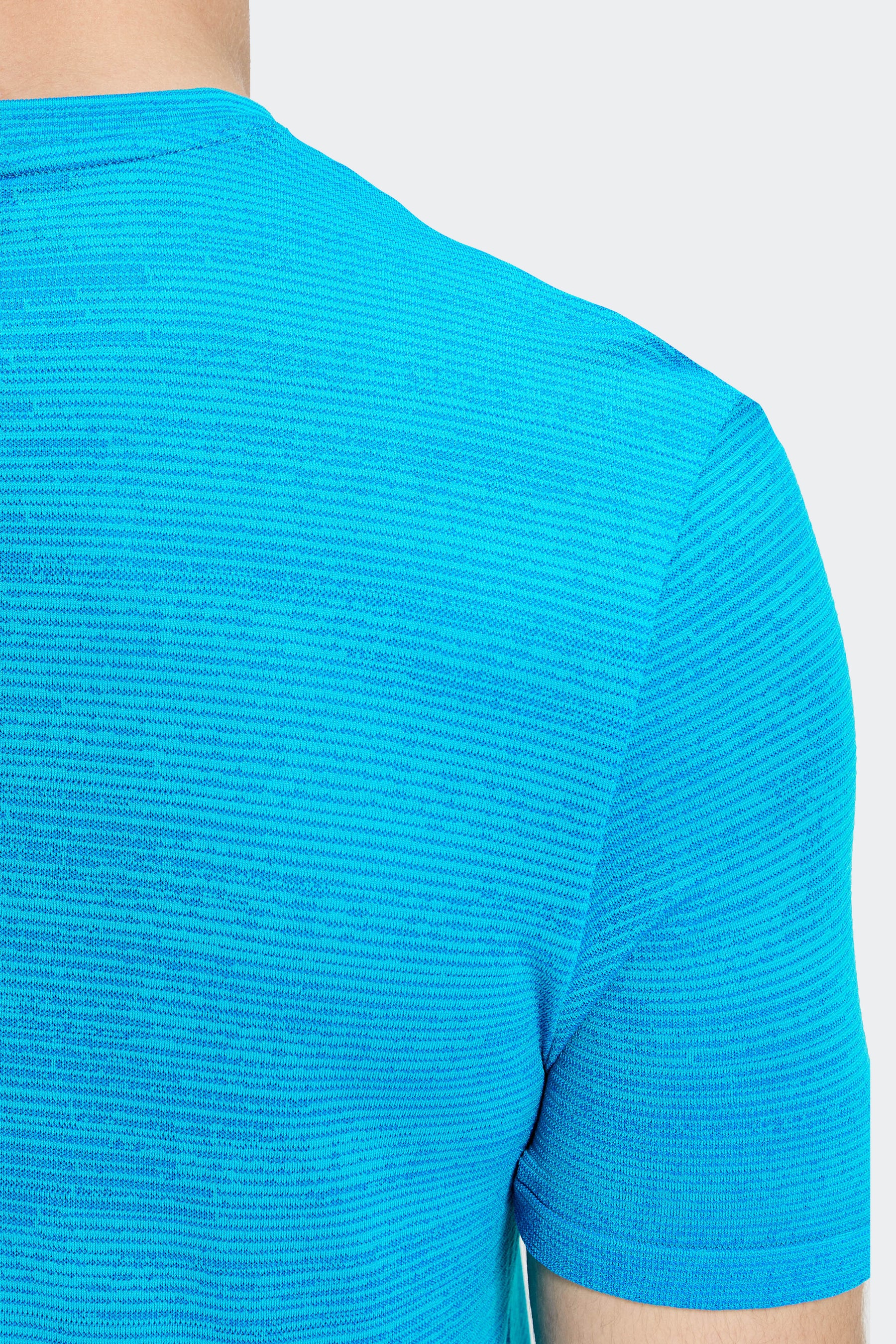 Glitch Seamless T-Shirt - Vivid Aqua/Neon Blue