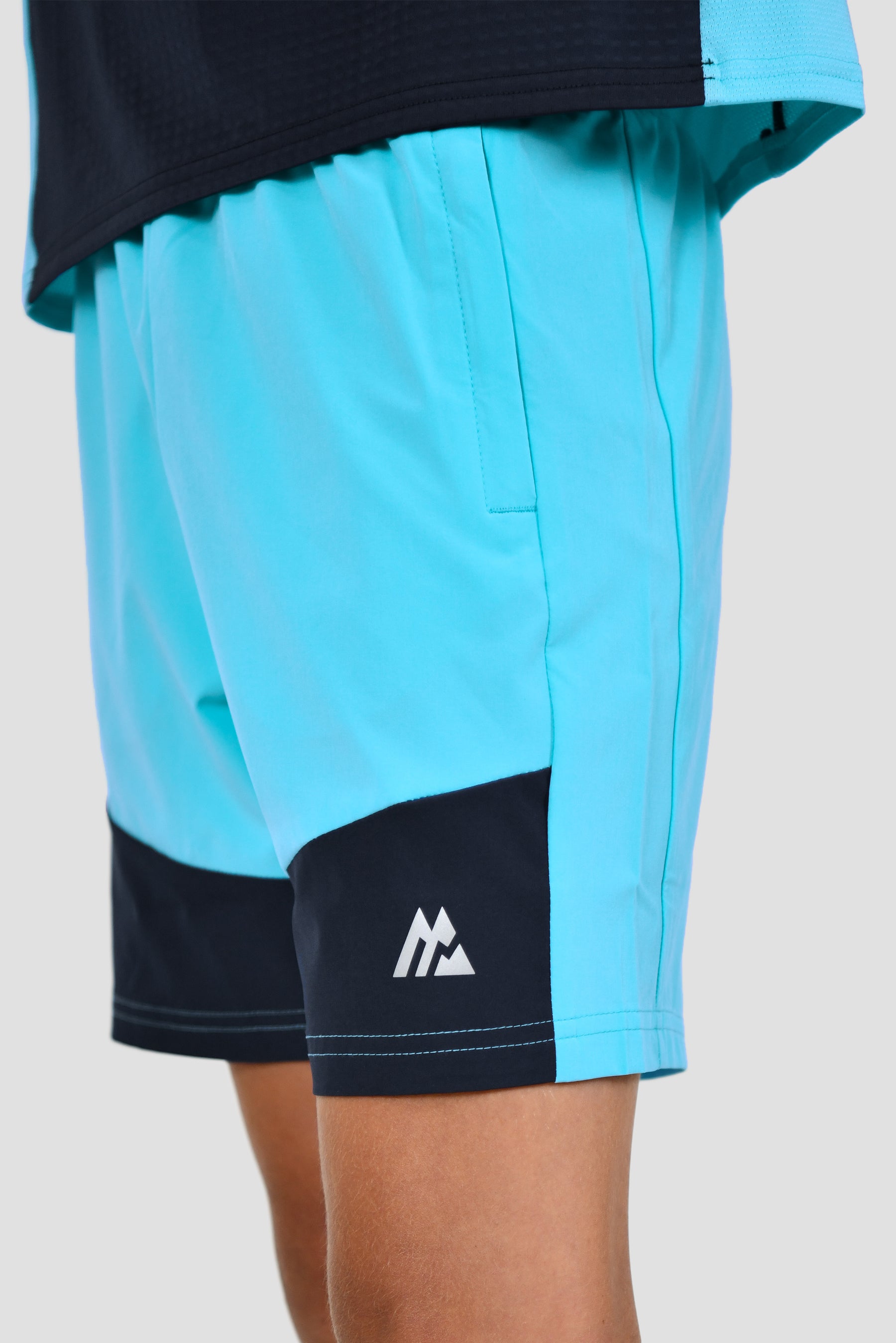 Junior Rush Short - Neon Sky/Midnight Blue