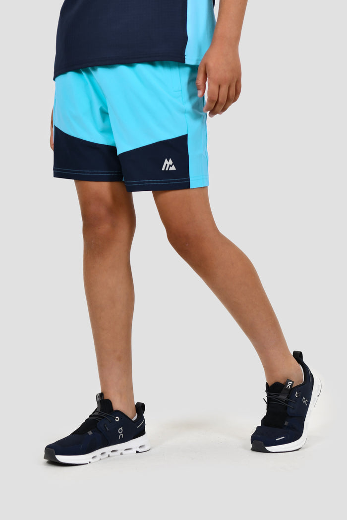 Junior Rush Short - Neon Sky/Midnight Blue