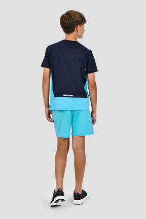 Junior Rush Short - Neon Sky/Midnight Blue