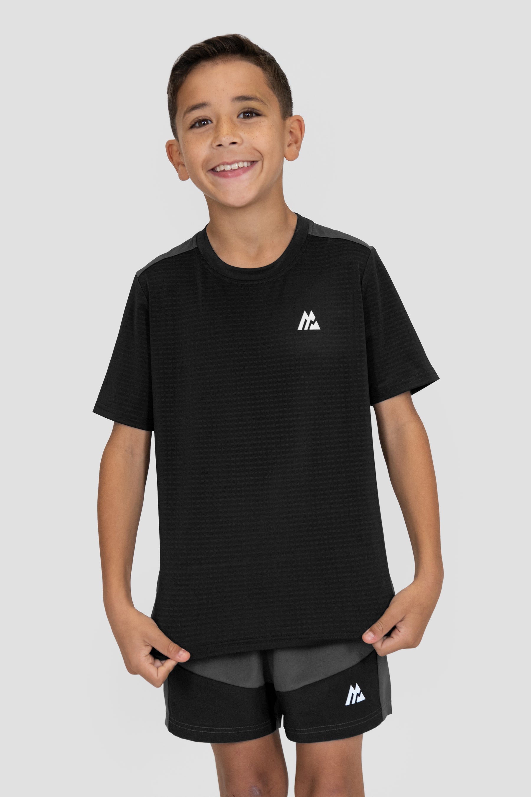 Camiseta Rush Niños - Negro/Asfalto