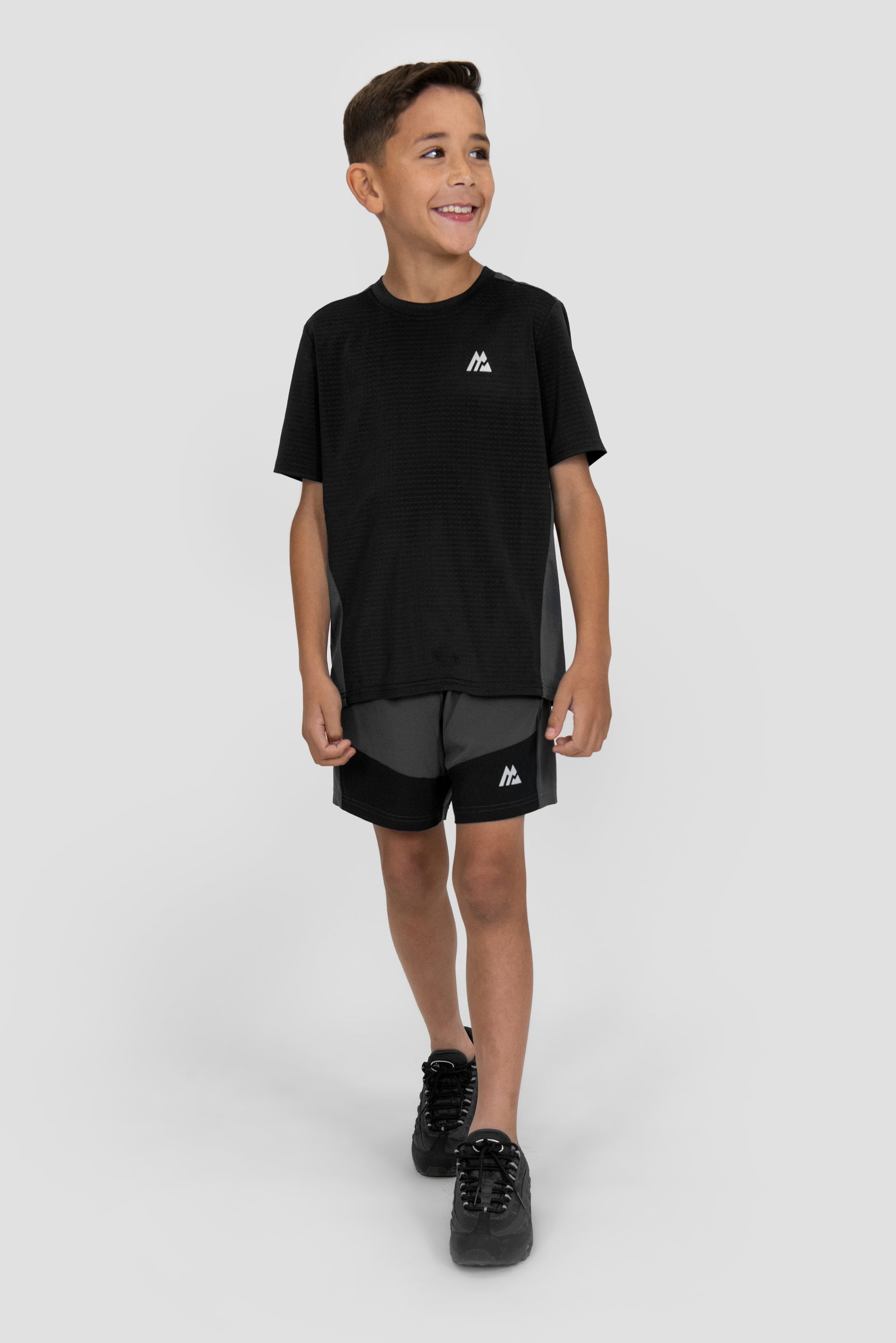 Camiseta Rush Niños - Negro/Asfalto