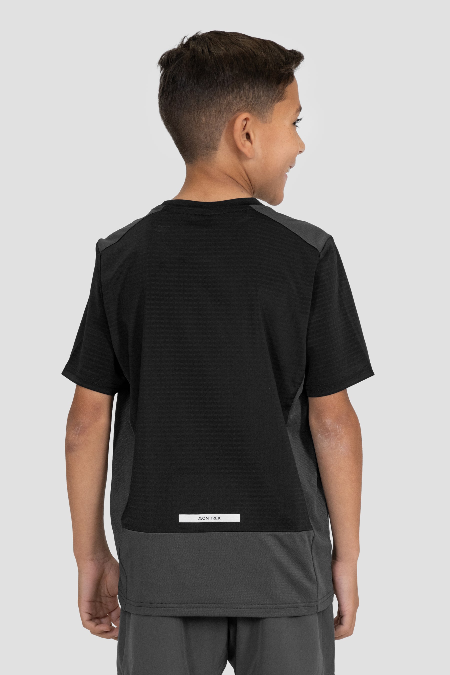 Camiseta Rush Niños - Negro/Asfalto