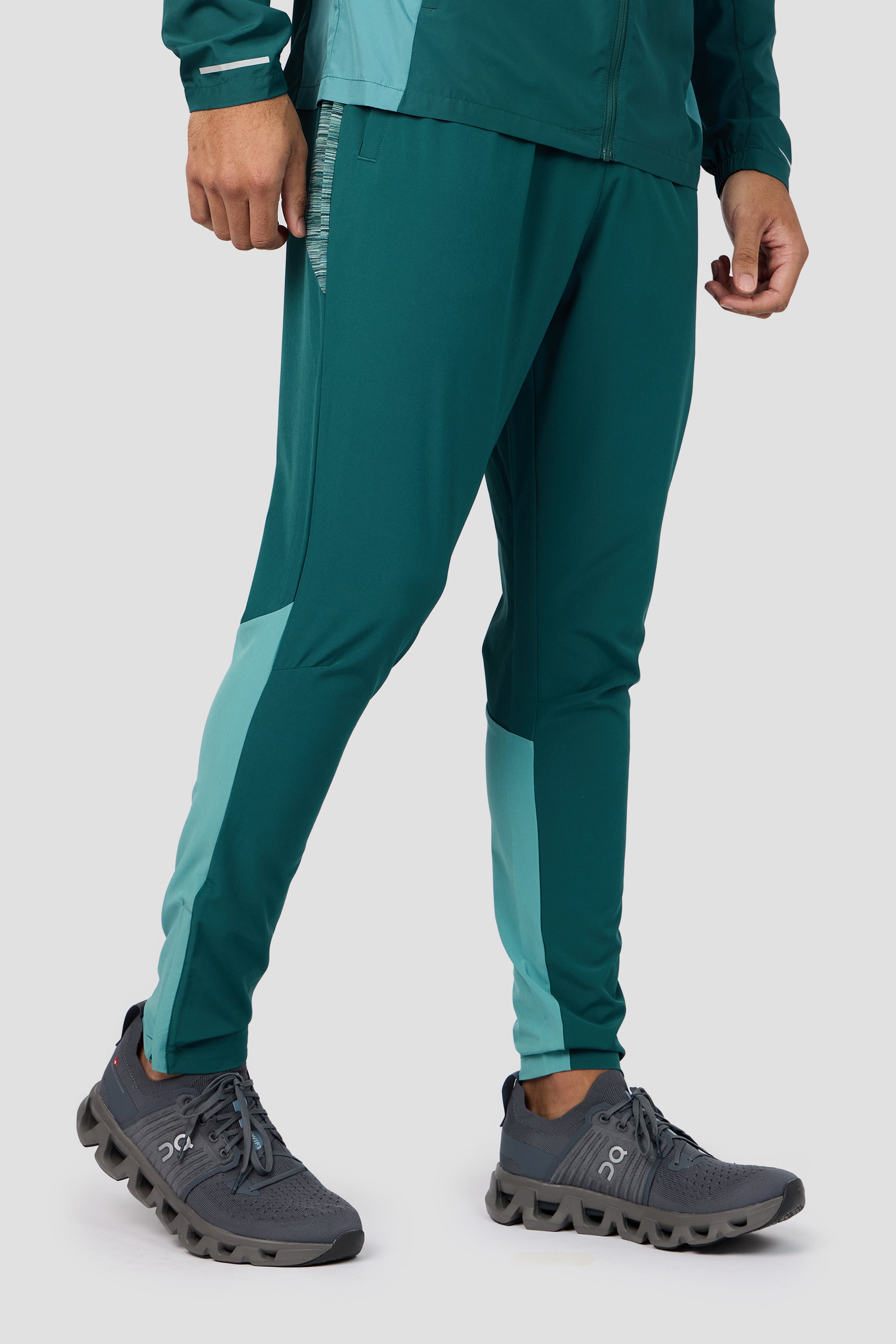 Montirex Trail Panel Running Pant - Light Teal | Sportswear Gymwear