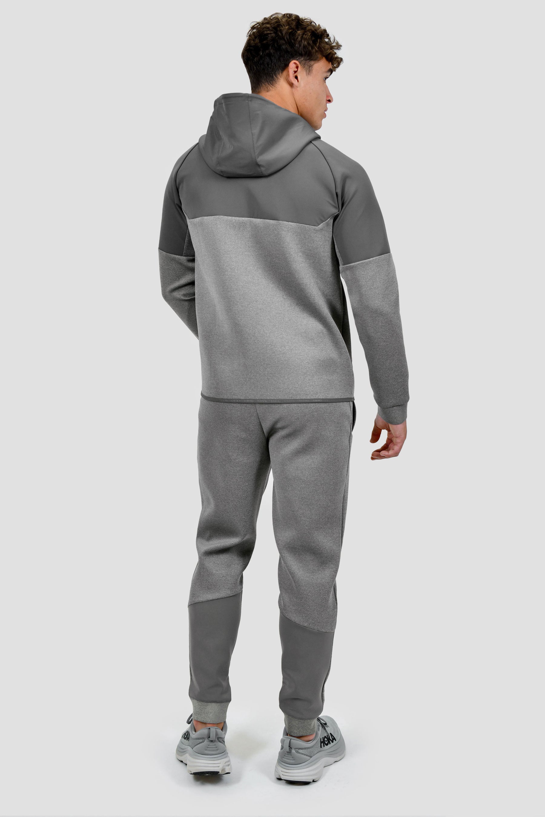 Men's Recover Fleece Hood - Cement Grey