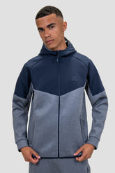 Men's Recover Fleece Hood - Midnight Blue