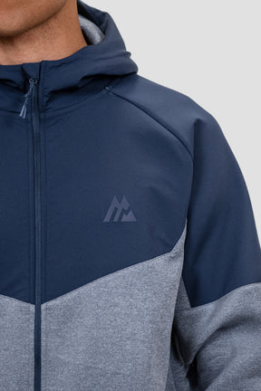 Men's Recover Fleece Hood - Midnight Blue