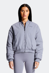 Gemini Reversible Bomber Jacket - Black/Grey Orchid