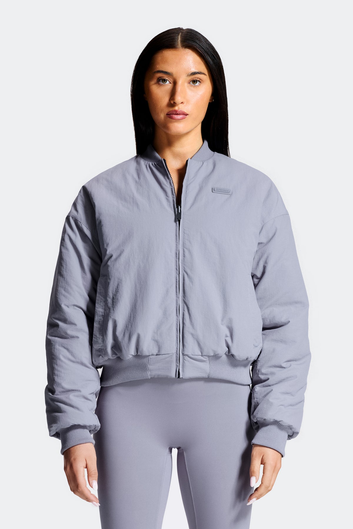 Gemini Reversible Bomber Jacket - Black/Grey Orchid