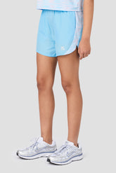 Girls Trail Panel Short - Light Blue/Pink