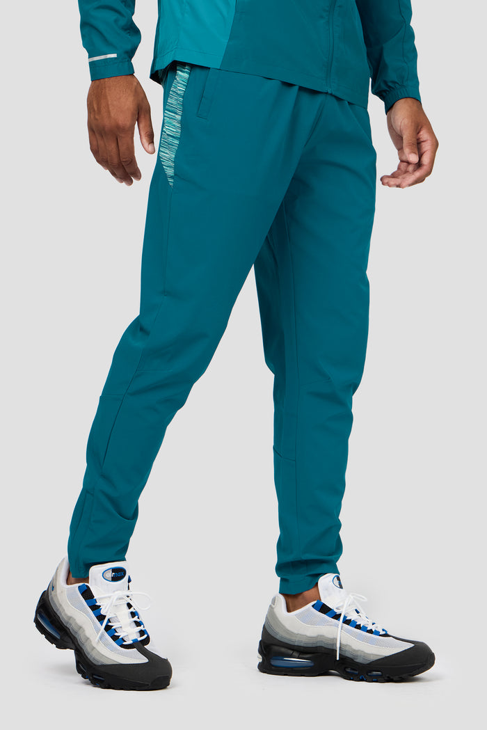 Trail Panel Running Pant - Teal Multi