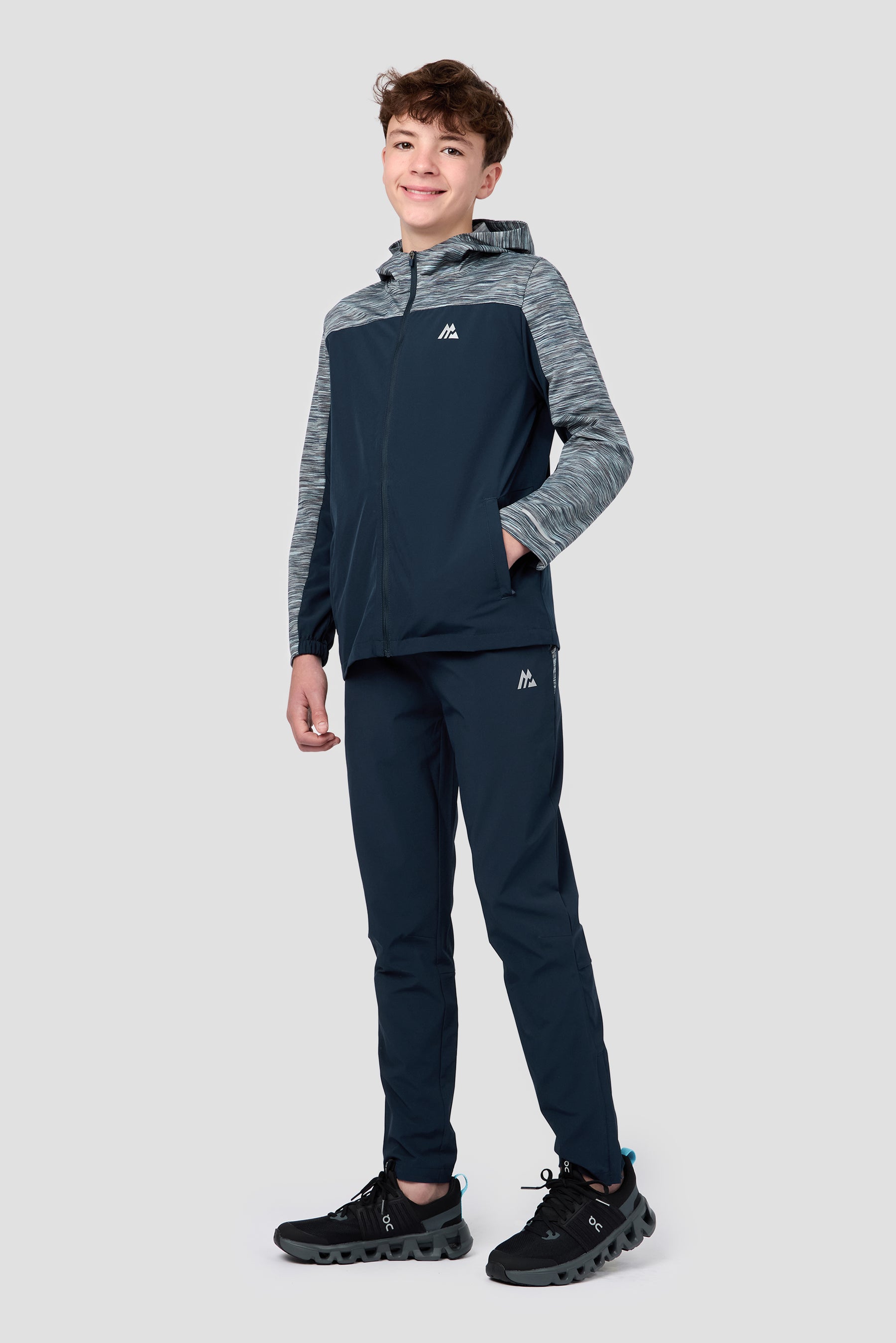 Boys Trail Woven Pant - Navy/Blue/Grey