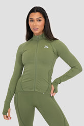 Women's Sculpt Core Seamless Full Zip - Fleck