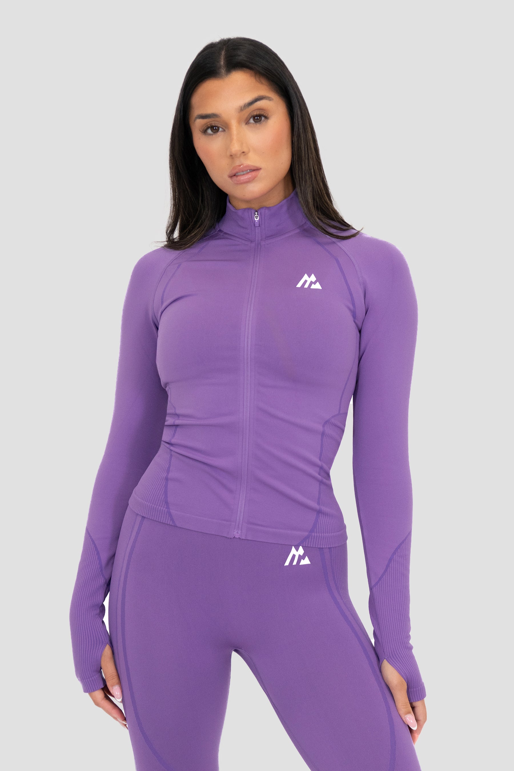 Women's Sculpt Core Seamless Full Zip - Lavandula